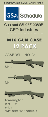 GSA - M16 12 pack deployment case