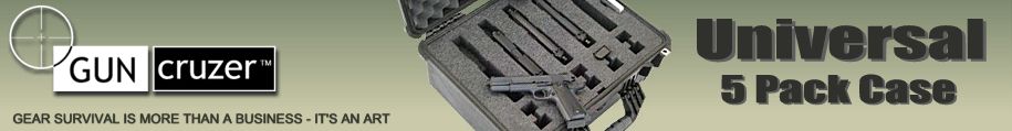 5 Pack Universal Handgun Case