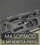 M4 SOPMOD Carbine & M9 Beretta Pistol Case