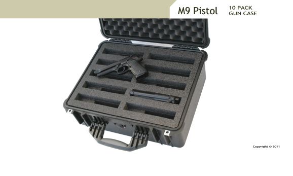 m9 10 pack pistol gun case
